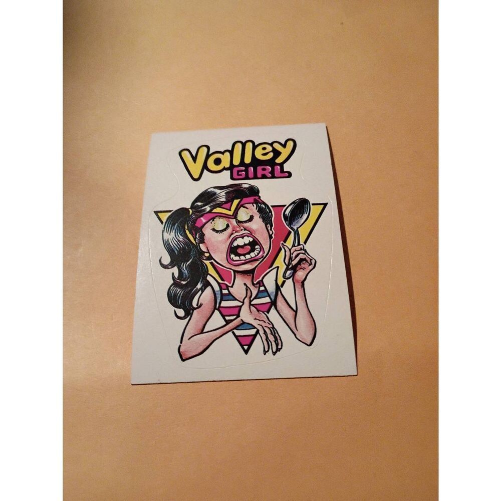 1983 General Mills Zero Heros Trading Card Sticker Card Vintage #41 Valley Girl